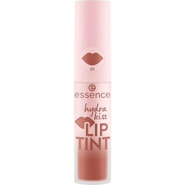 essence hydra kiss LIP TINT Nr. 01, Lippenstift in Rot, langanhaltend, glänzend, vegan, 3er Pack (3x4ml) – Bild 2