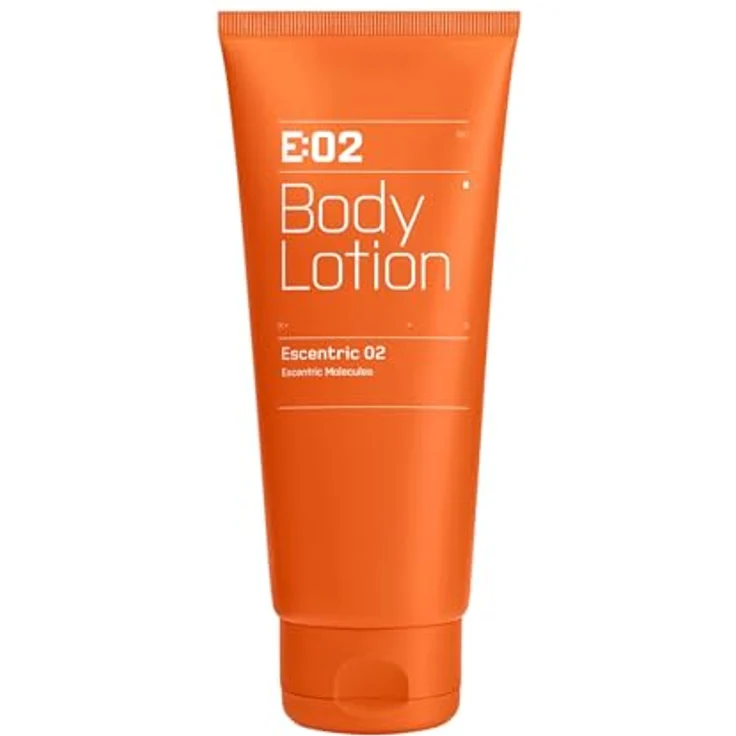 Escentric Molecules Escentric 02 Body Lotion 200 ml Unisex, leichte Textur mit dezenter Beduftung in orangefarbener Tube – Bild 1