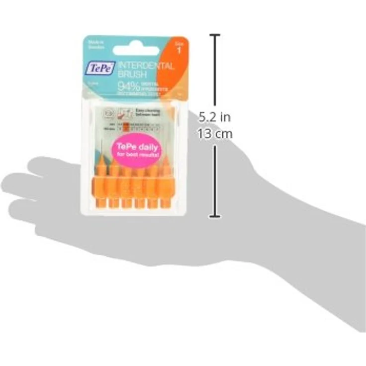 Orange Interdentalbürsten von Tepe 0,45 mm 1 Stück. Interdentalbürsten – Bild 4