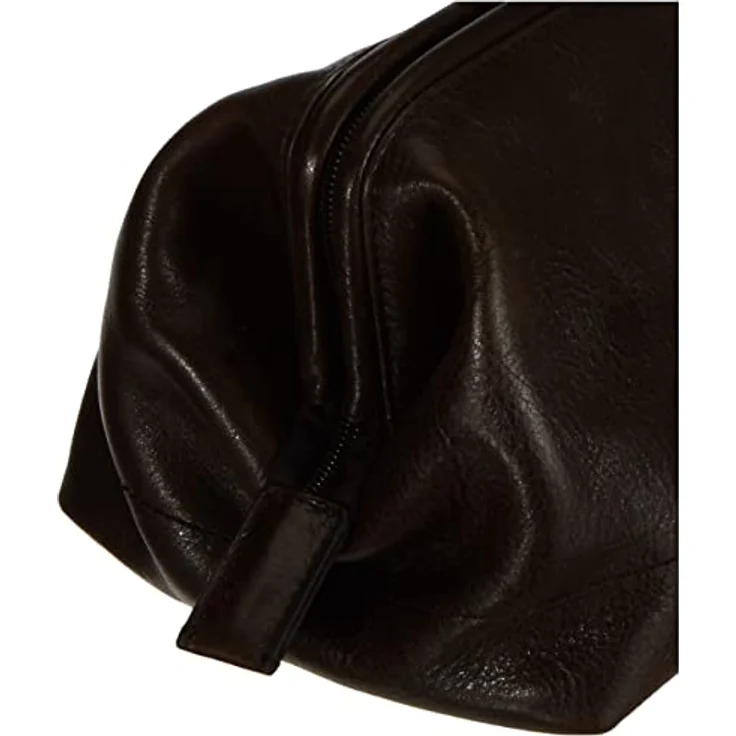 Fossil Geschenk für Männer Reise, Leder Rasierset schwarz 26,7 cm L x 14,6 cm B x 15,3 cm H MLG0724001 – Bild 5