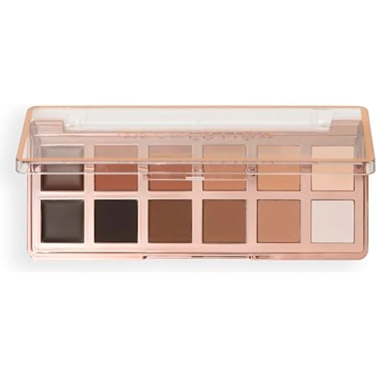 Revolution The Master Icon Matte Nudes Palette, Lidschattenpalette mit 12 hochpigmentierten matten Nude-Tönen, vegan & tierversuchsfrei – Bild 3