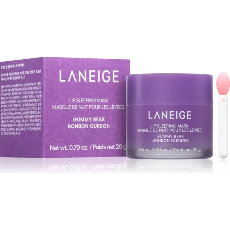 LANEIGE Lip Sleeping Mask, regenerierende Lippenmaske für Damen mit Gummy Bear Duft, 20 g