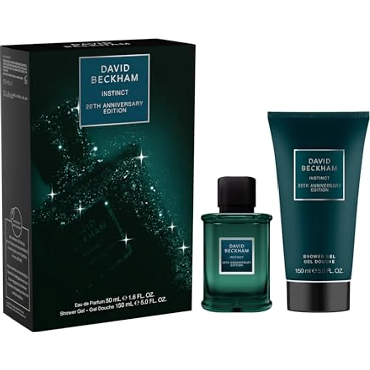 David Beckham Instinct 20th Anniversary Eau de Parfum & Shower Gel Gift Set, Herren-Duft mit lebhaftem Duft, 50ml & 150ml – Bild 2