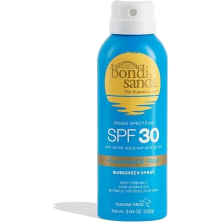 Bondi Sands SPF 30 Everyday Mist, wasserfestes Sonnenspray für den Körper, 160 g, schützt vor UVA/UVB-Strahlen, hautfreundlich