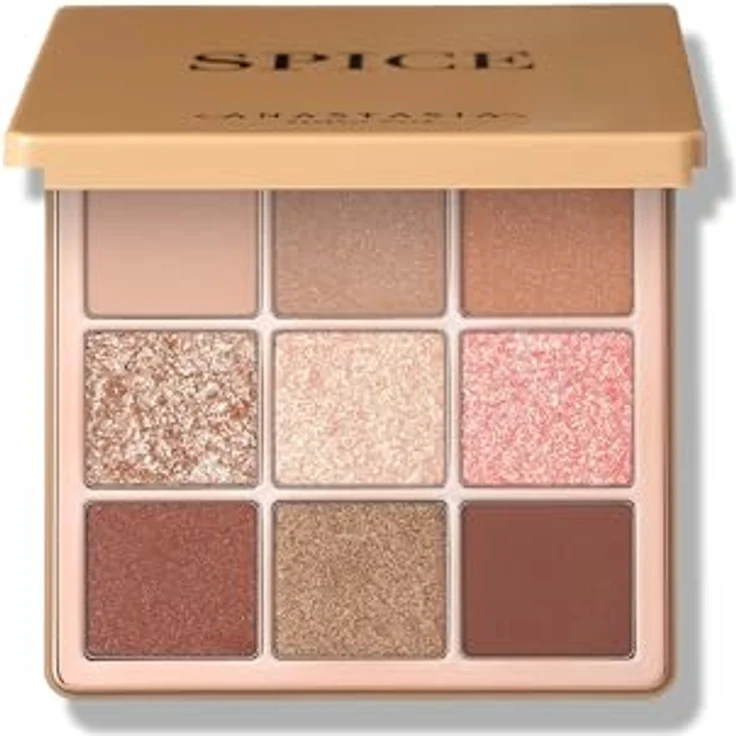 Anastasia Beverly Hills Mini Spice Palette, Lidschatten mit 9 hochpigmentierten Farben, 7,6 g – Bild 1