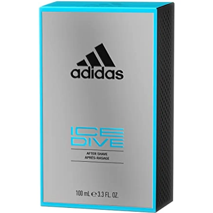 adidas Ice Dive After Shave, langanhaltender Duft mit belebender Zitrusnote und aromatischem Patschuli, 100 ml – Bild 3