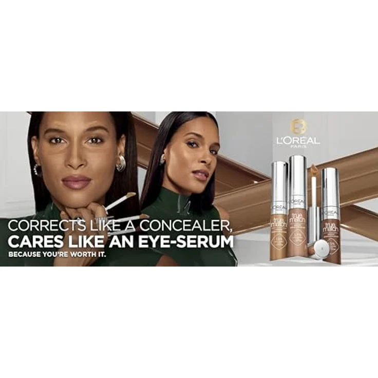 L'ORÉAL PARIS True Match Radiant Serum Concealer mit hoher Deckkraft und Hyaluronsäure, 6 ml – Bild 6