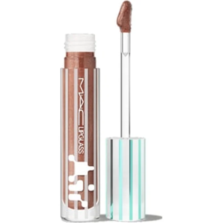 MAC FY26 Holiday Colour Lipglass Air Lipgloss, nicht klebender, feuchtigkeitsspendender Lipgloss mit 7% pflanzlichen Ölen, frostige Farbtöne