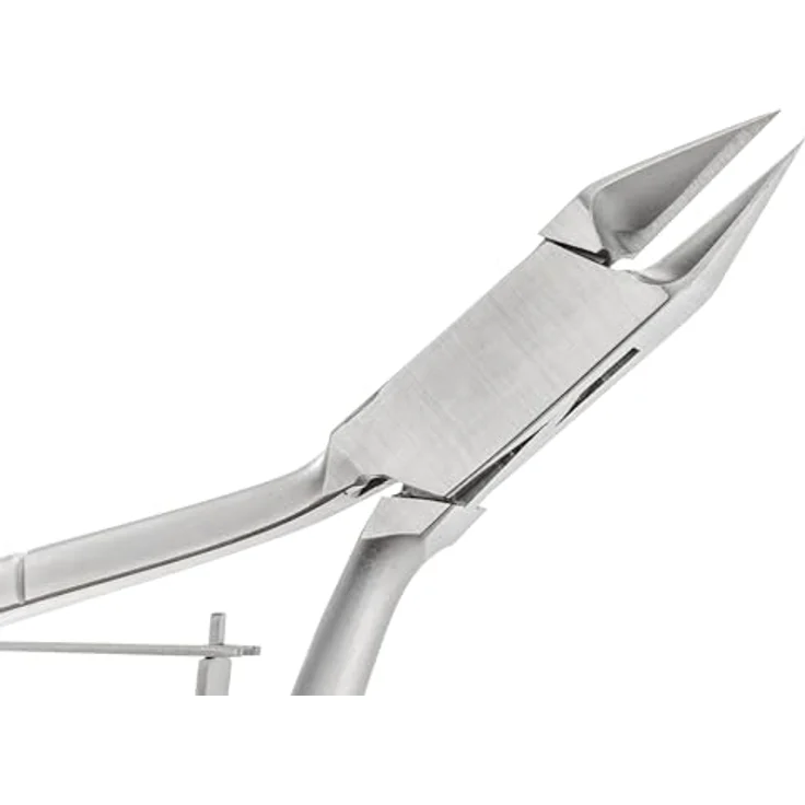 REMOS Eckenzange 10 cm, rostfreier Edelstahl für eingewachsene Zehennägel, präzise Spitzen, nachschleifbar, lange Lebensdauer – Bild 3