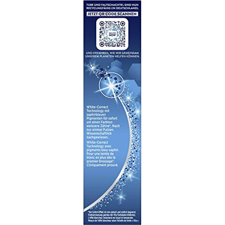 Signal White Now mit Blue Light Technology 4 x 75 ml, mit Whitening-Effekt für eine sanfte Zahnaufhellung – Bild 6