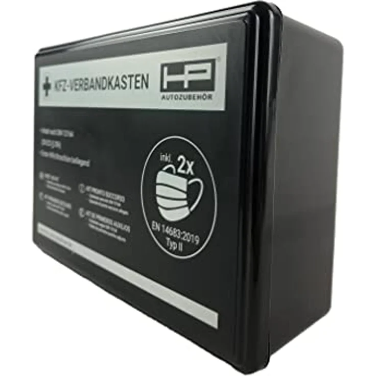 HP Autozubehör 10048 KFZ-Verbandkasten 2022 NEU Erste Hilfe Tasche, Notfall-Set Auto, Erste Hilfe Tasche DIN 13164:2022, First Aid Kit schwarz – Bild 3