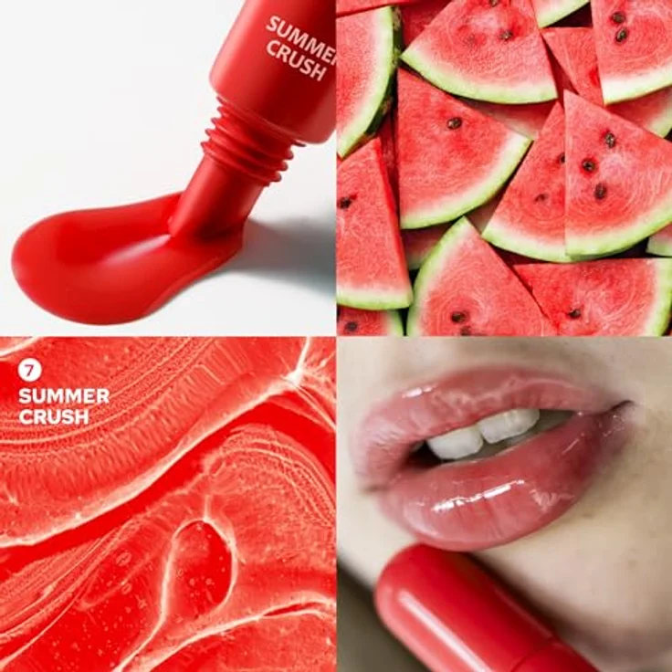 Dermacol Lip Treat Hydratisierendes Lipgloss Farbton 7 Summer Crush (Melon Mix), 10 ml, mit hochglänzendem Finish und feuchtigkeitsspendender Wirkung – Bild 2