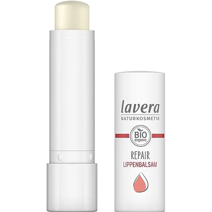 Lavera Repair Lippenbalsam, 4,5 g, langanhaltender Schutz vor Austrocknung und Stärkung der natürlichen Hautbarriere – Bild 3