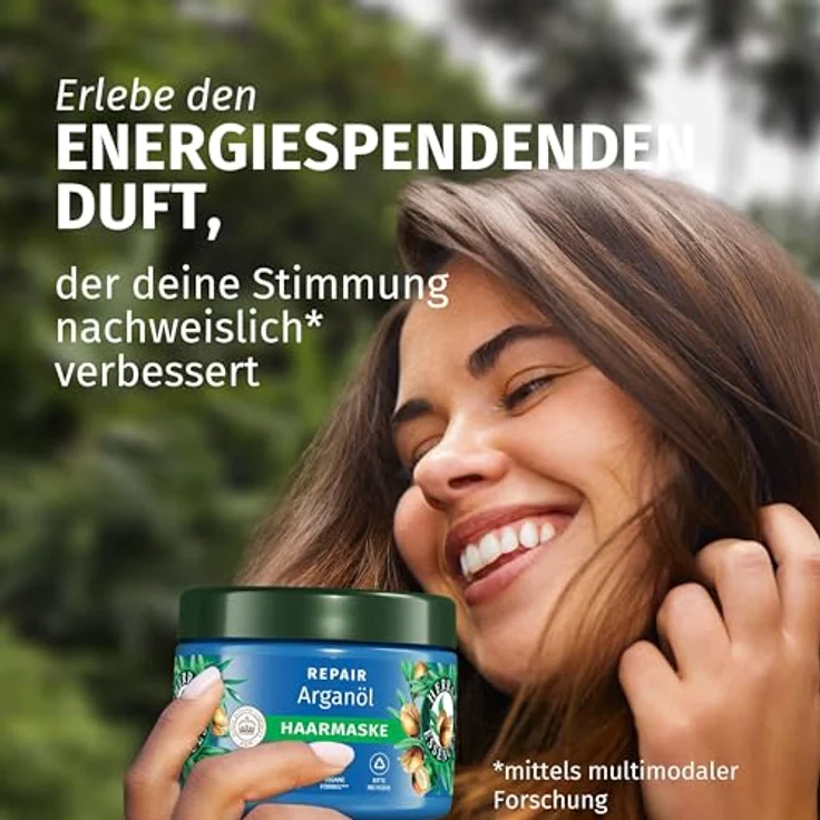 Herbal Essences Repair Haarmaske mit Arganöl 300ml, Intensive Pflege für geschädigtes zu geschmeidigem, glänzendem Haar, Vegan,haltbar, Originalformel – Bild 3