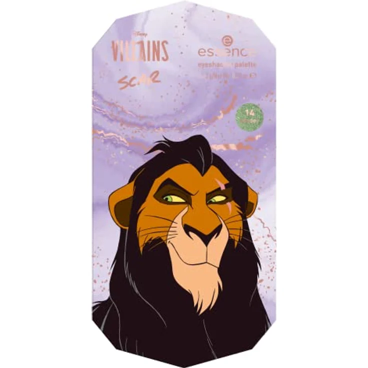 essence Disney Villains Scar eyeshadow palette, Lidschatten, Nr. 03, Mehrfarbig, 14 Farben, langanhaltend, vegan, ohne Mikroplastikpartikel, Nanopartikel frei, ölfrei, 1er Pack (11.2g) – Bild 2