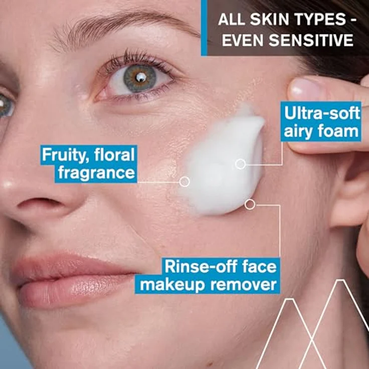 Uriage Gesichtsreiniger & Make-Up Entferner 150ml - Ultra-Soft Airy Foam, Abspülbarer Reiniger - Entfernt Make-Up Perfekt, Hinterlässt Die Haut Weich - Blumenduft - Seifenfrei, Physiologischer pH - von Uriage – Bild 2