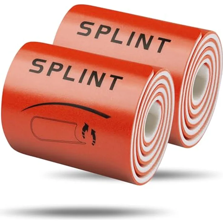 pulox Erste-Hilfe-Set 2er-Set Splint-Schienen - Roll-Splint Immobilisationschiene, Universalschiene 91,5 x 11 cm, wiederverwendbar, Rettungsschiene, Polyethylen, blau