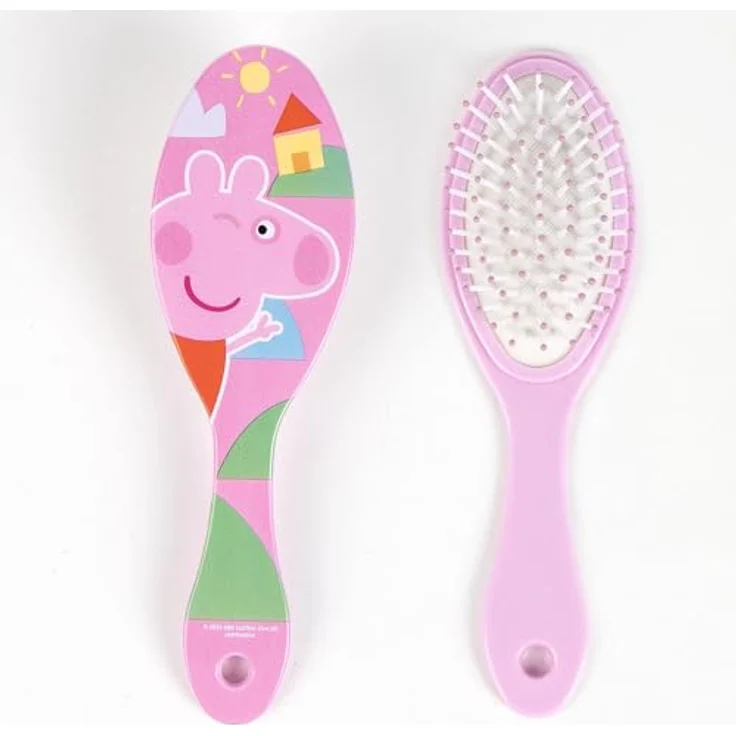 Peppa Pig Peppa Wutz Hygieneset, Kulturbeutel mit Handtuch und Haarbürste für kleine Abenteurer, blau – Bild 4