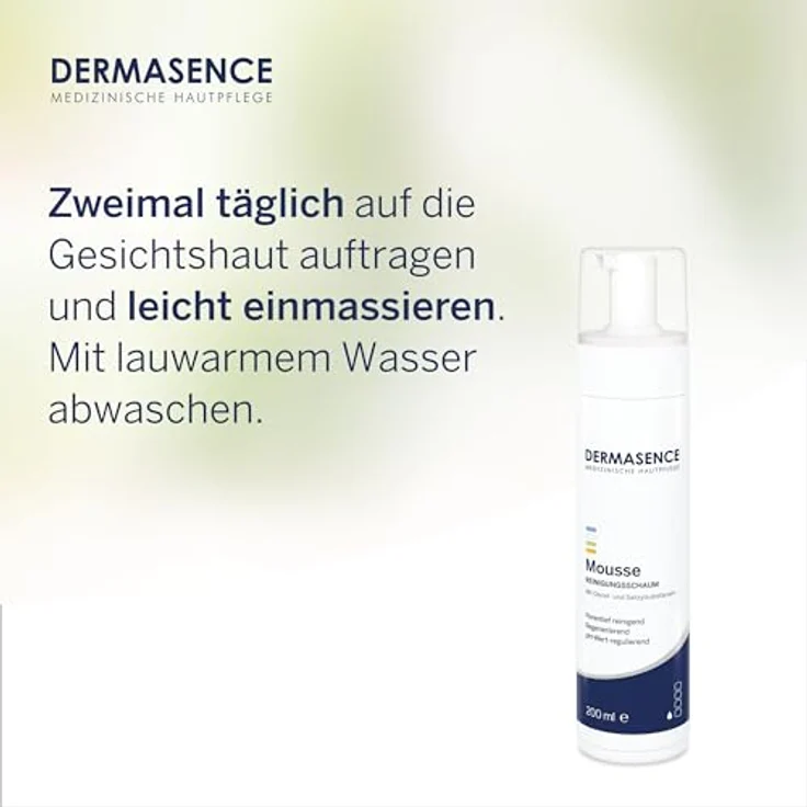 Dermasence Mousse Reinigungsschaum 200 ml, für Damen und Herren – Bild 5