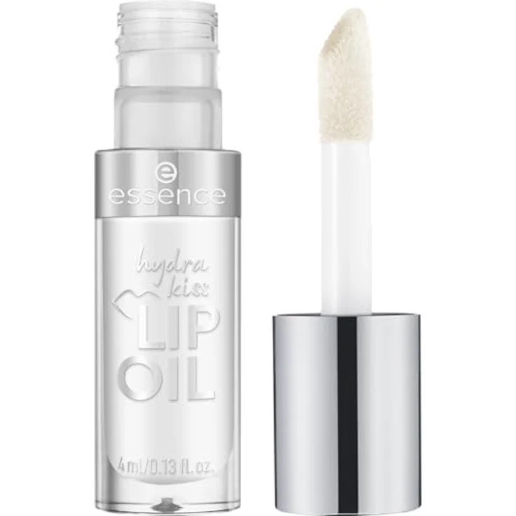 essence cosmetics hydra kiss LIP OIL, Lipgloss Nr. 07 Transparent, feuchtigkeitsspendend, pflegend, mit Ölen, glänzend, vegan, 1er Pack (4ml) – Bild 2