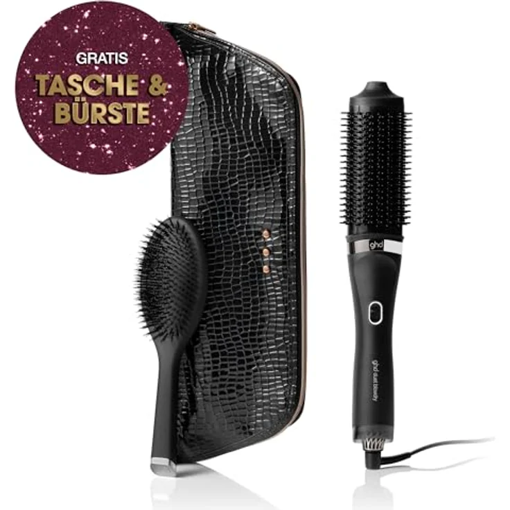 ghd duet blowdry Geschenkset, 2-in-1 Hair Dryer Brush mit Heat-Air Xchange Technologie, inklusive Hitze- und Reinigungsbürste, schwarz – Bild 5