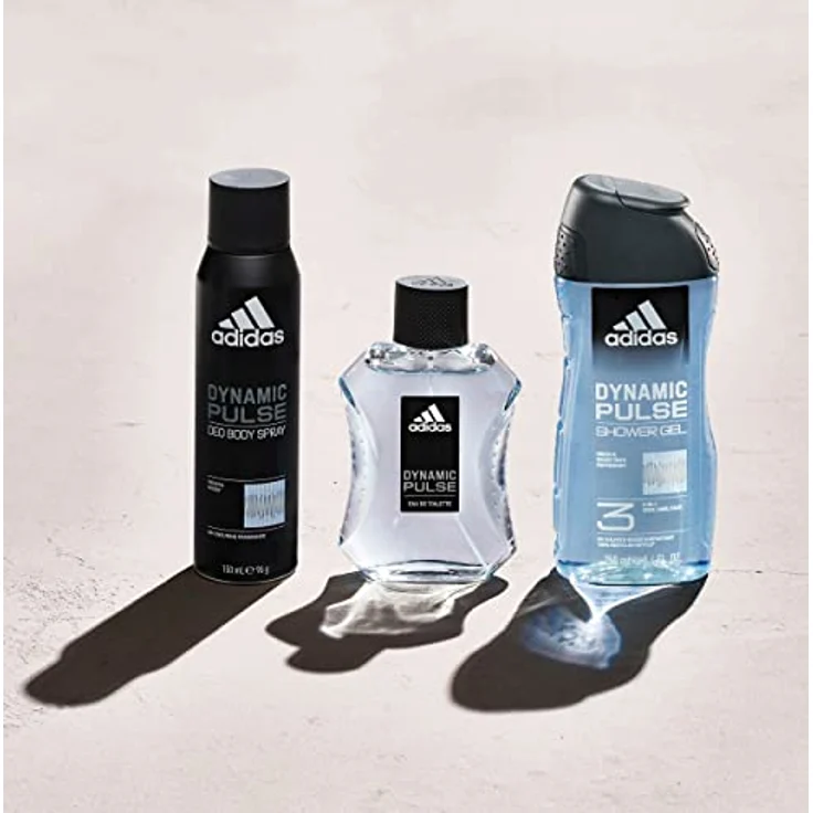 adidas 3in1 Dynamic Pulse Duschgel für ihn, mit holzig-frischem Duft, 250 ml – Bild 4