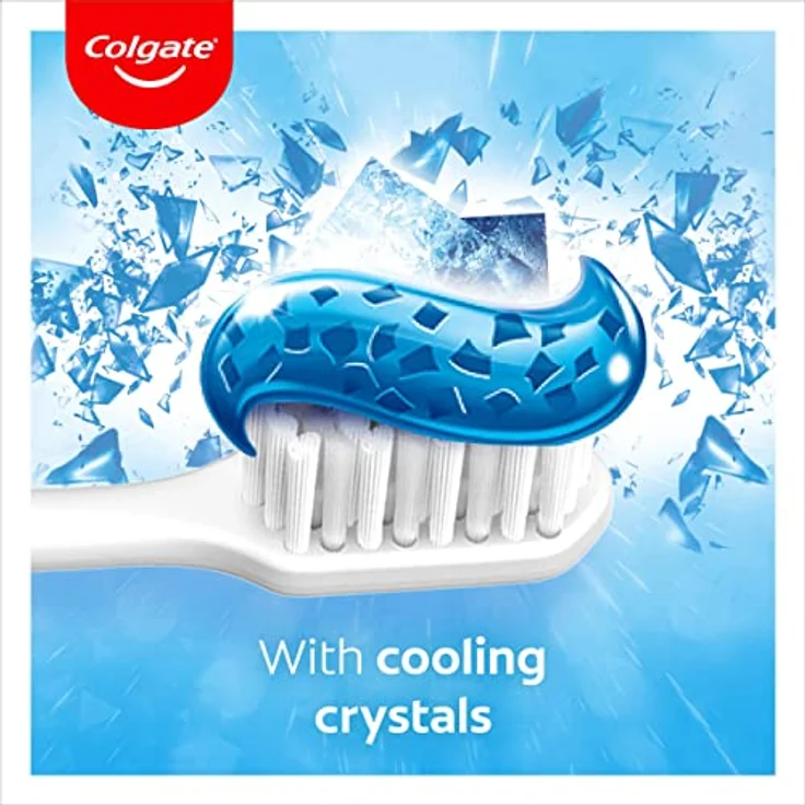 Colgate Zahnpasta Max Fresh Cooling Crystals 6x 75 ml – effektive Zahnreinigung für langanhaltende Frische und ein sauberes Mundgefühl – hält die Zähne weiß und bekämpft Karies – Bild 5