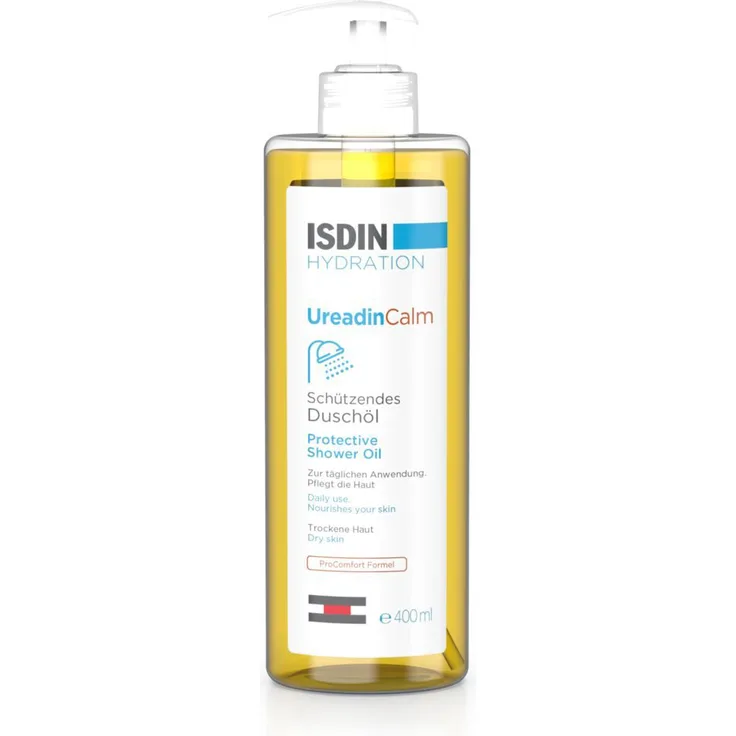 ISDIN Ureadin Calm schützendes Duschöl, rückfettendes Duschgel für trockene Haut, 400 ml