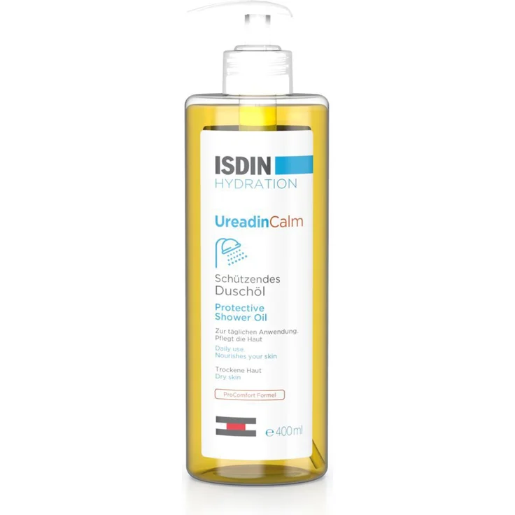 ISDIN Ureadin Calm schützendes Duschöl, rückfettendes Duschgel für trockene Haut, 400 ml