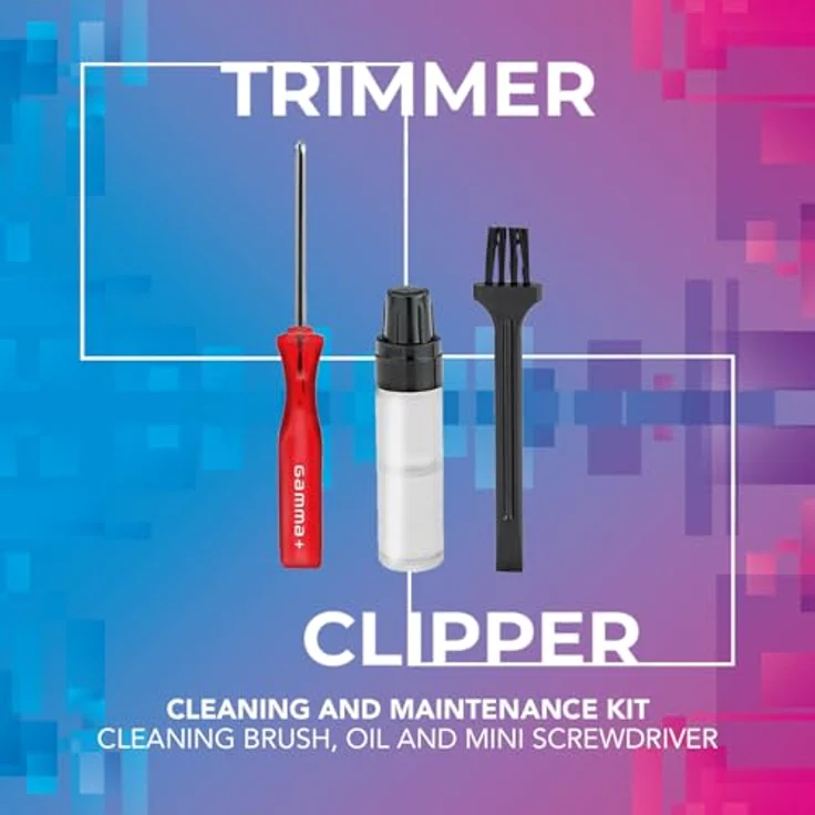 GAMMA+ Neo Protege Clipper & Trimmer, Haarschneider mit DC-Motor bis 9000 U/min, LED Display, USB-C Ladefunktion, schwarz – Bild 7