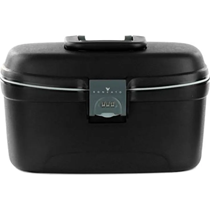 Roncato, Necessaire, Light - Beauty Case, Schwarz, (15 l) - Widerstandsfähig, wasserbeständig, mit Schloss und Flugzeug-tauglichen Maßen