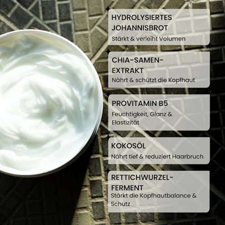 Kallos Plex Bond Builder Haarmaske mit Pflanzenprotein und Peptidkomplex, 1000 ml - tiefenwirksame Feuchtigkeit, reduziert Haarbruch und stärkt die Kopfhaut – Bild 4