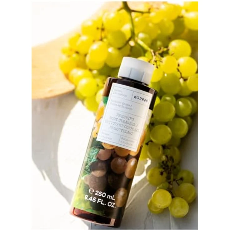 KORRES Santorini Grape Duschgel Set, 2x 250 ml, vegan, dermatologisch getestet, feuchtigkeitsspendend und pflegend – Bild 2