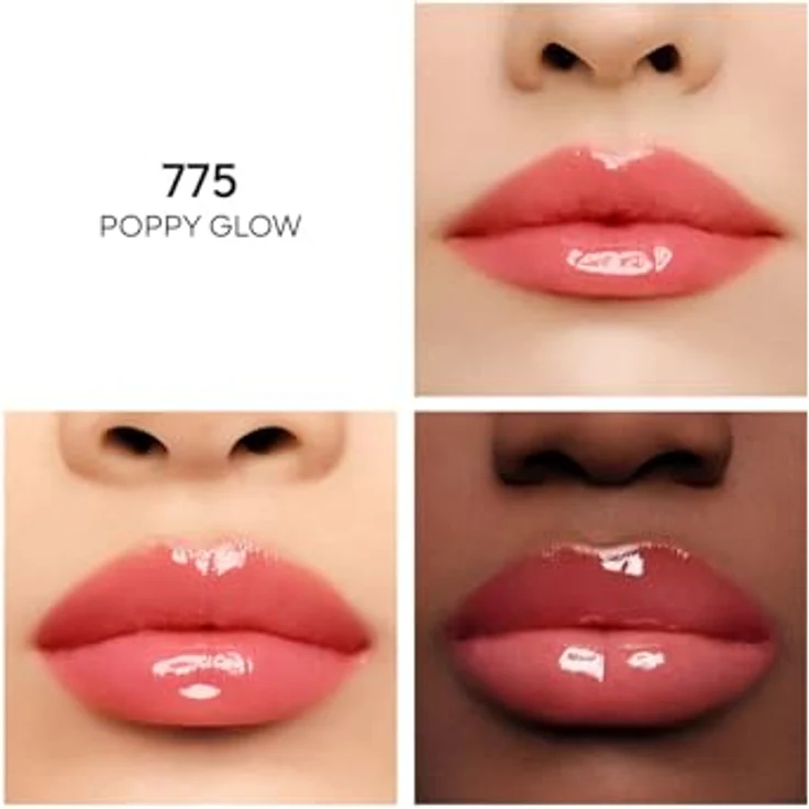Guerlain KissKiss Bee Glow Lip Oil, 9,5 ml, pflegendes Lippenöl mit Honig, Farbe 775 Poppy Glow – Bild 4