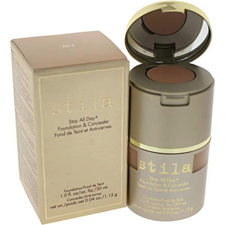 Stila Stay All Day Foundation & Concealer, 30 ml, Fair 2 - Langanhaltende Foundation mit mattem Finish für einen ebenmäßigen Teint – Bild 1