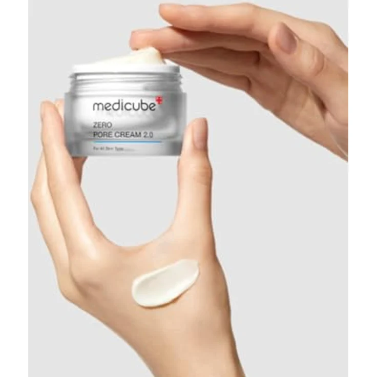 Medicube Zero Pore Cream 2.0, Gesichtscreme mit Hyaluronsäure, Panthenol und Allantoin zur Reduzierung von Poren, 50ml – Bild 5