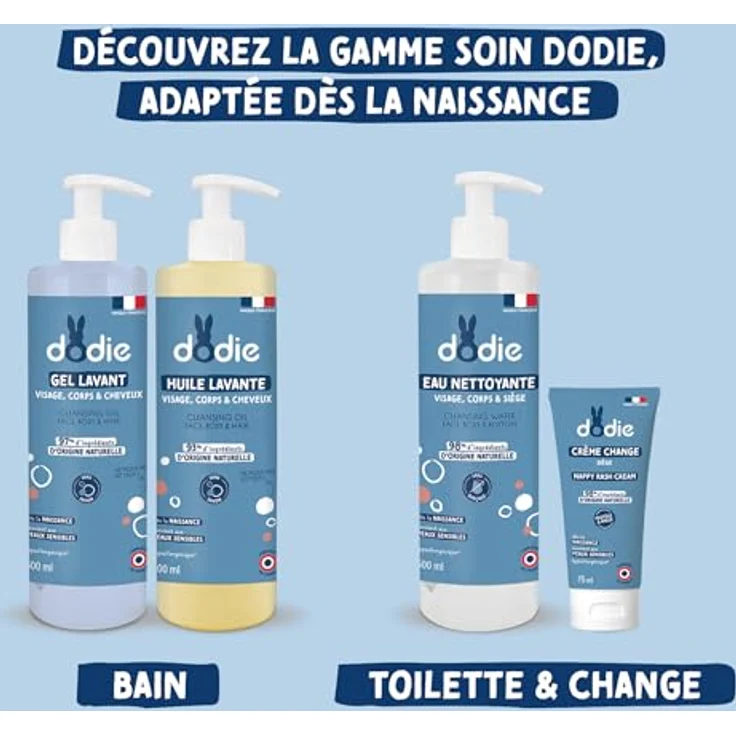 Dodie Eau nettoyante 3 en 1, Gesichtsreinigungslösung für einfache und schnelle Reinigung, 1L 1000 ml – Bild 6
