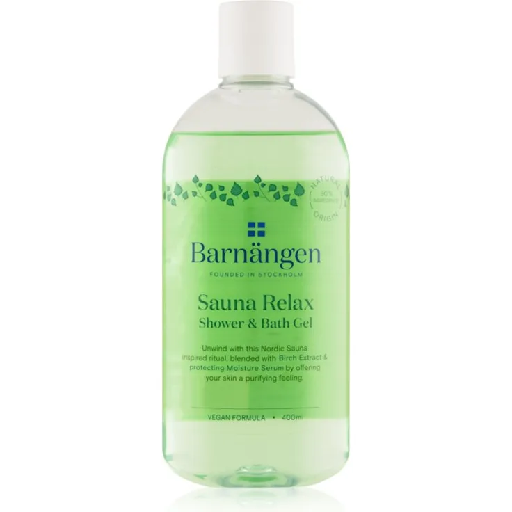 Barnängen Sauna Relax Dusch- und Badgel, 400 ml, feuchtigkeitsspendend für sanfte Reinigung