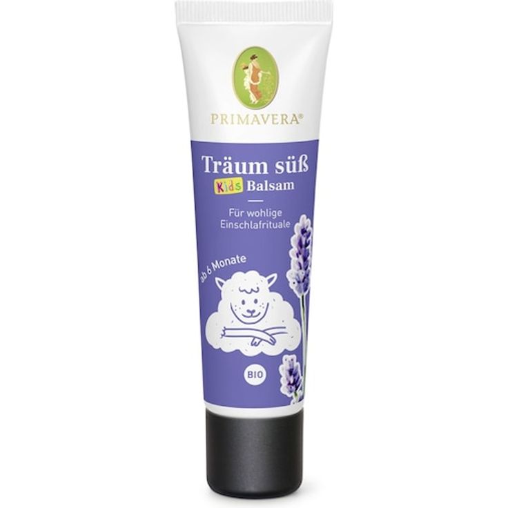 PRIMAVERA Schlafwohl Träum süß Baby & Kinder Balsam, Bio Bodylotion mit Lavendel und Ho-Blatt, 30 ml