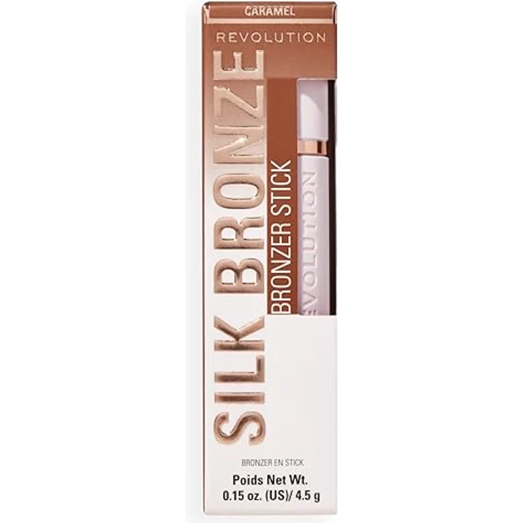 Revolution Beauty London Skin Silk Bronzer Stick - Aufbauende Farbe für Wangen, Augen und Lippen - Creme-zu-Puder-Formel - Vegan & Cruelty-Free - Tan Carmel - 4,5 g – Bild 4