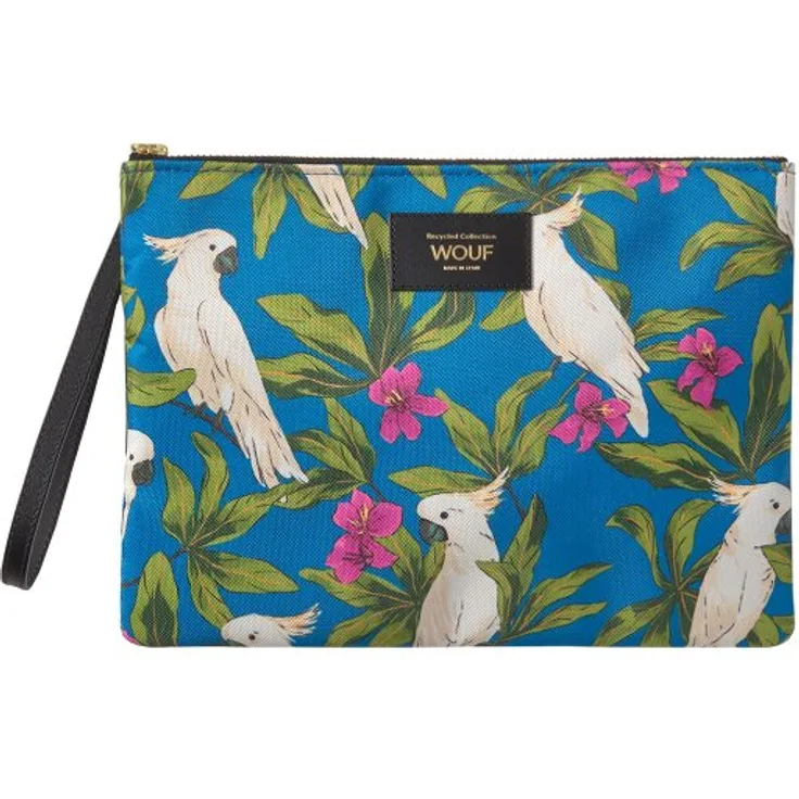 Wouf Kulturbeutel 26 cm, Beauty Case aus 100% PET, blau