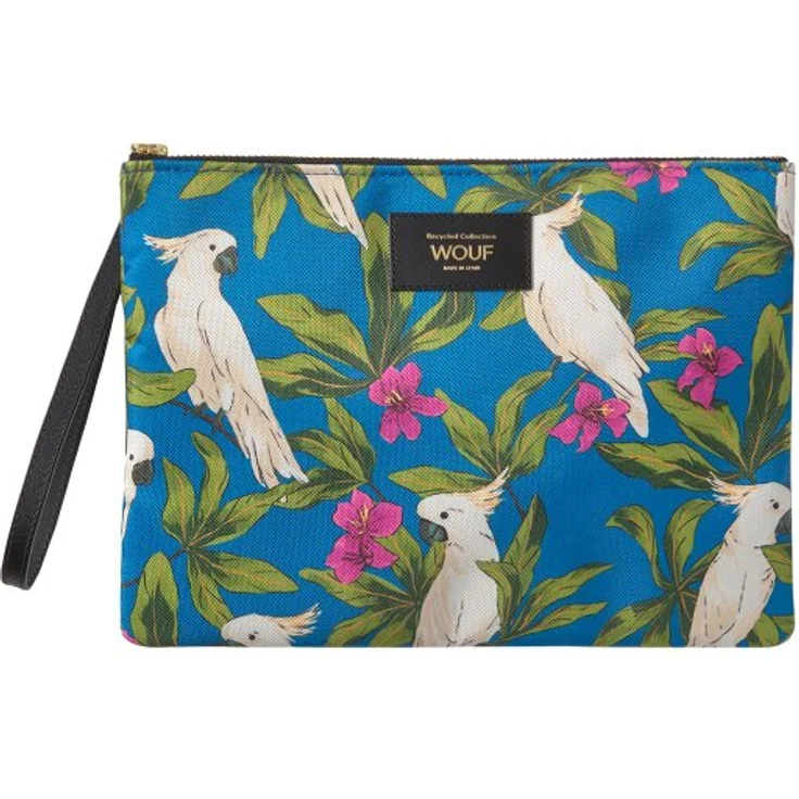 Wouf Kulturbeutel 26 cm, Beauty Case aus 100% PET, blau