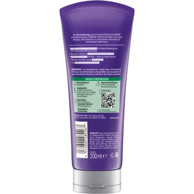 Guhl Silberglanz & Pflege Kur - Inhalt: 200 ml - Haartyp: grau, blond - Anti-Gelbstich – Bild 2