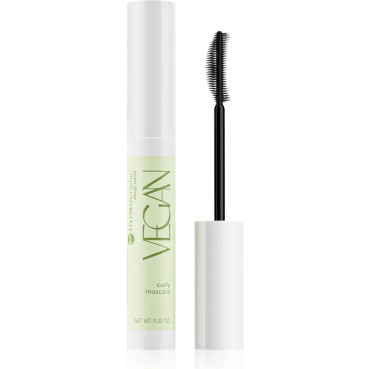 Bell Hypoallergenic Vegan Mascara, 9 g für geteilte und geschwungene Wimpern, hypoallergen und voluminös