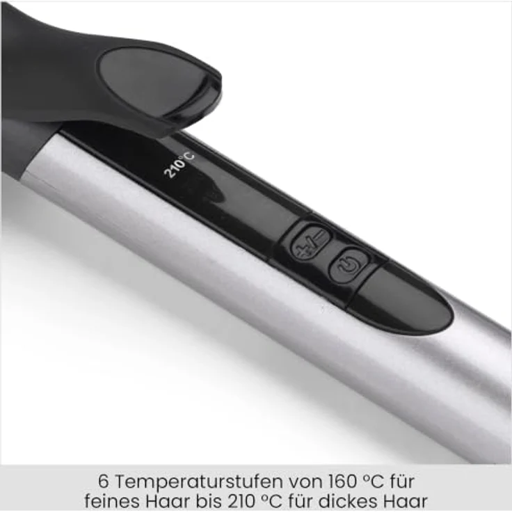 BABYLISS C 263 E Cosmos Lockenstab, 25 mm Heizstab mit Keramikbeschichtung, 6 Temperaturstufen bis 210 °C, Drehkabel 2,5 m – Bild 4