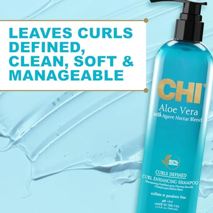 CHI Aloe Vera Curl Enhancing Shampoo 340 ml – Bild 6