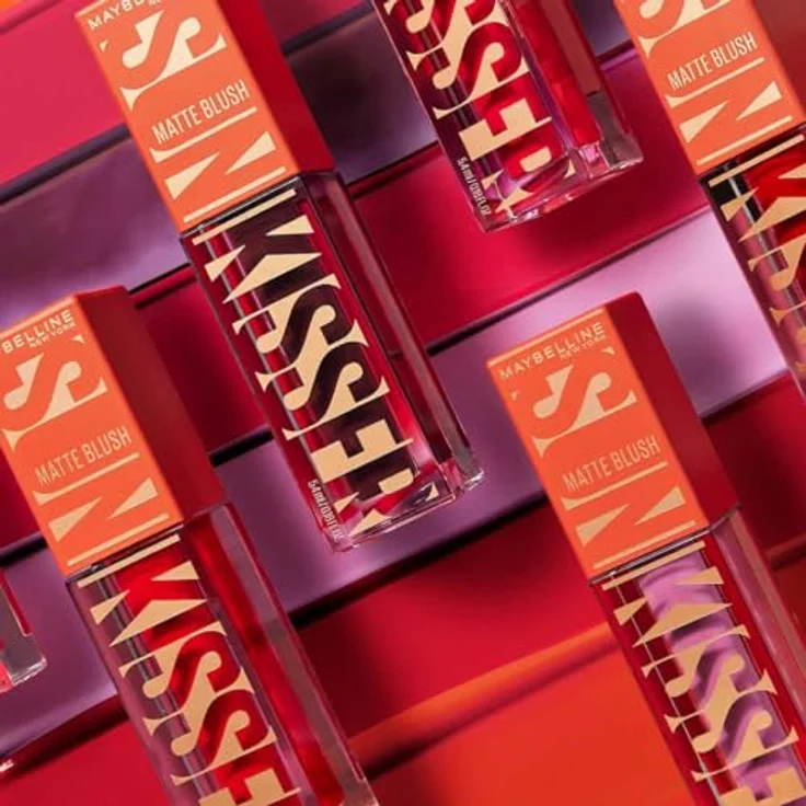 MAYBELLINE NEW YORK Sunkisser Matte flüssiges Rouge, mattes Blush in Pink Mirage, 4.7 ml – Bild 7