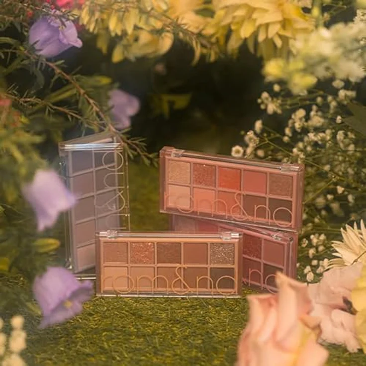 rom&nd Better Than Palette Lidschattenpalette Farbton 01 Pampas Garden, 7.5 g, hohe Pigmentierung, langanhaltend, mit Glitzer- und Metallic-Effekten – Bild 5