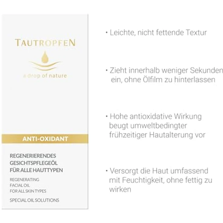 Tautropfen Special Oil / Anti-Age Regenerierendes Gesichtspflegeöl 35 ml – Bild 2