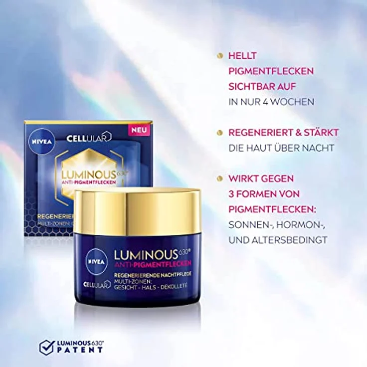 Nivea Cellular Luminous630 Anti Pigmentflecken Nachtcreme 50 ml – Bild 3